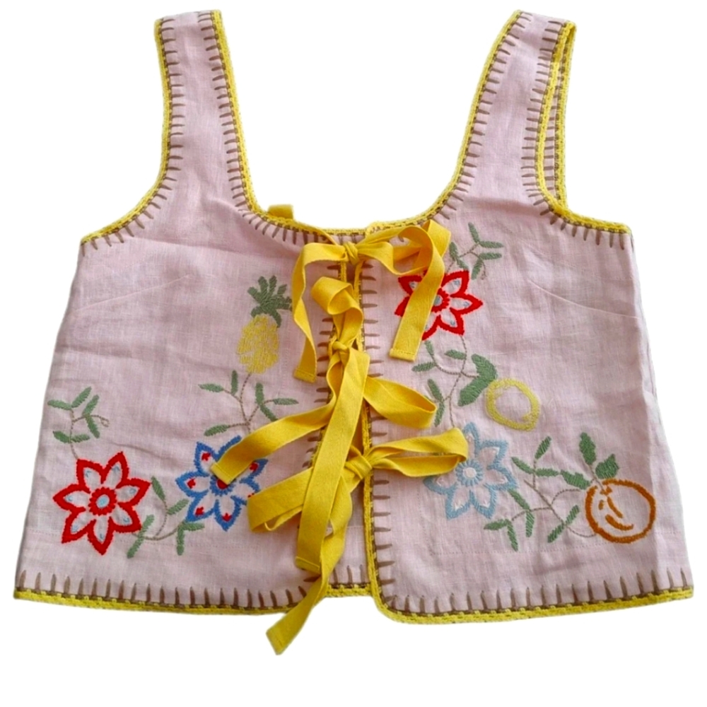 Alemais Linen Vest Au8 US4-6